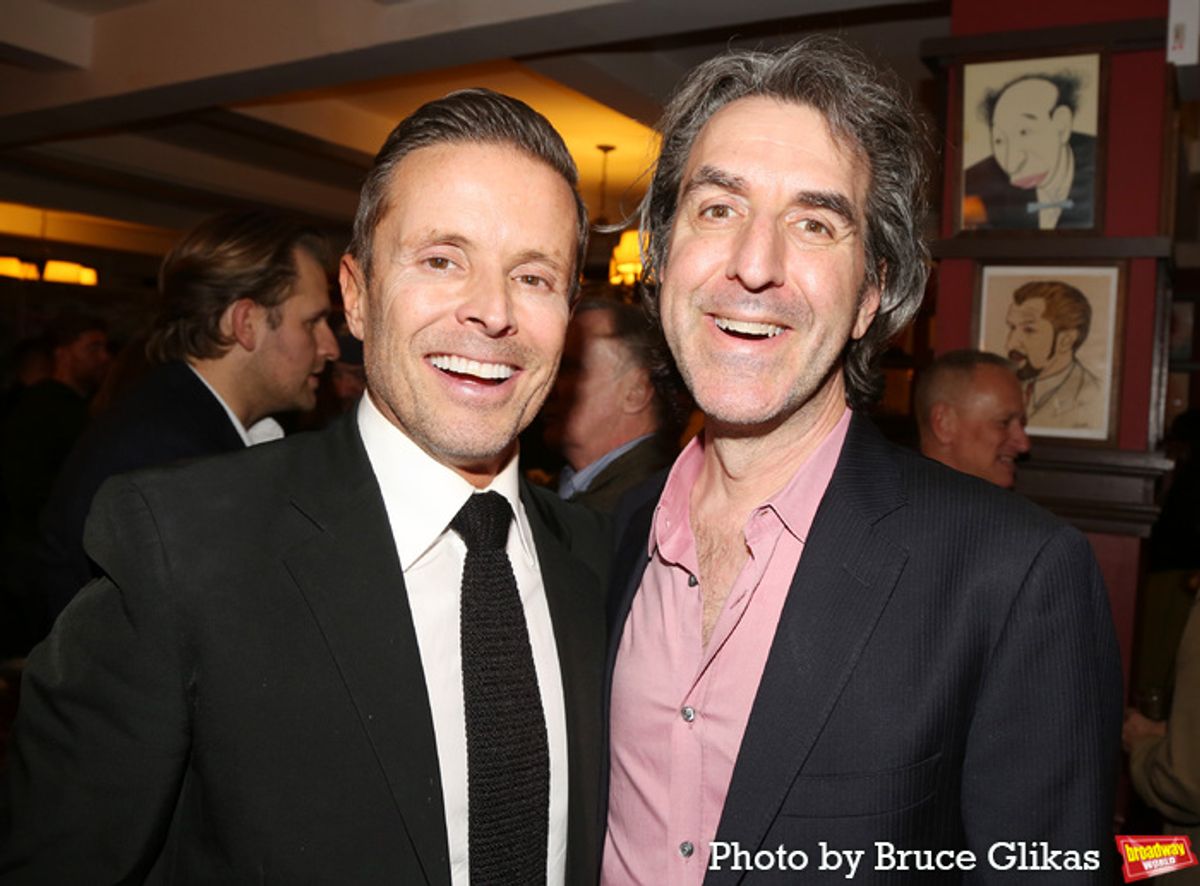 CAA Head of Theatre Joe Machota and Jason Robert Brown at 
