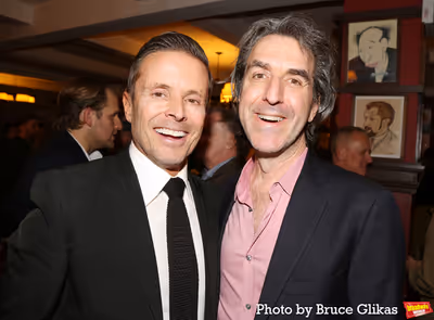 CAA Head of Theatre Joe Machota and Jason Robert Brown Photo