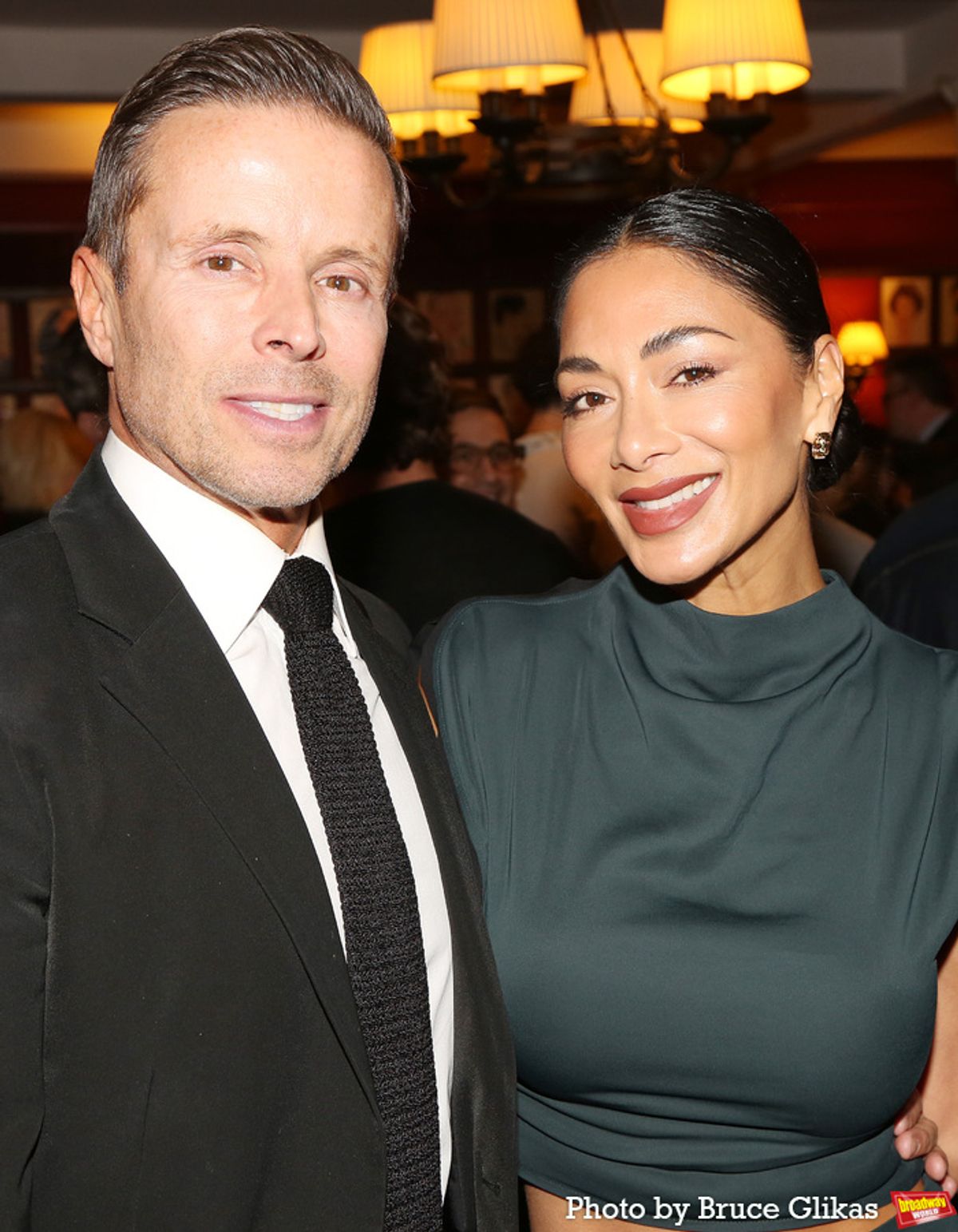 CAA Head of Theatre Joe Machota and Nicole Scherzinger at 