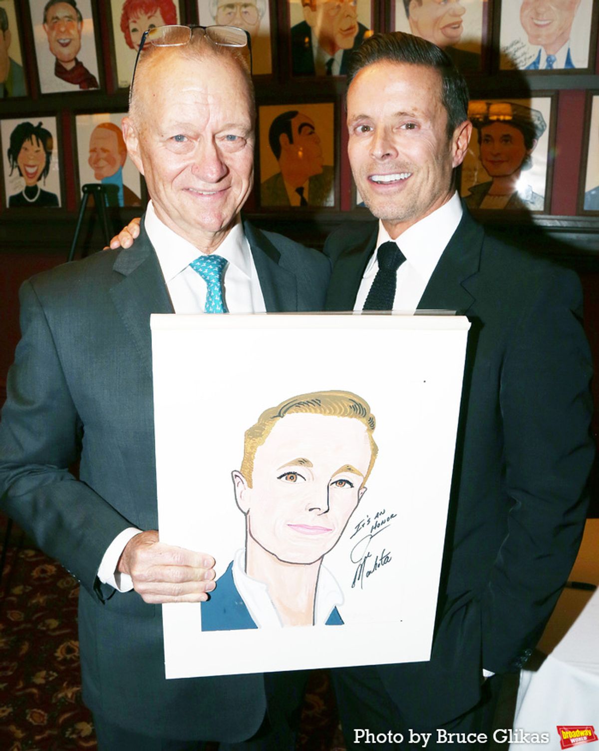 Sardi''s Max Klimavicius and CAA Head of Theatre Joe Machota  at 