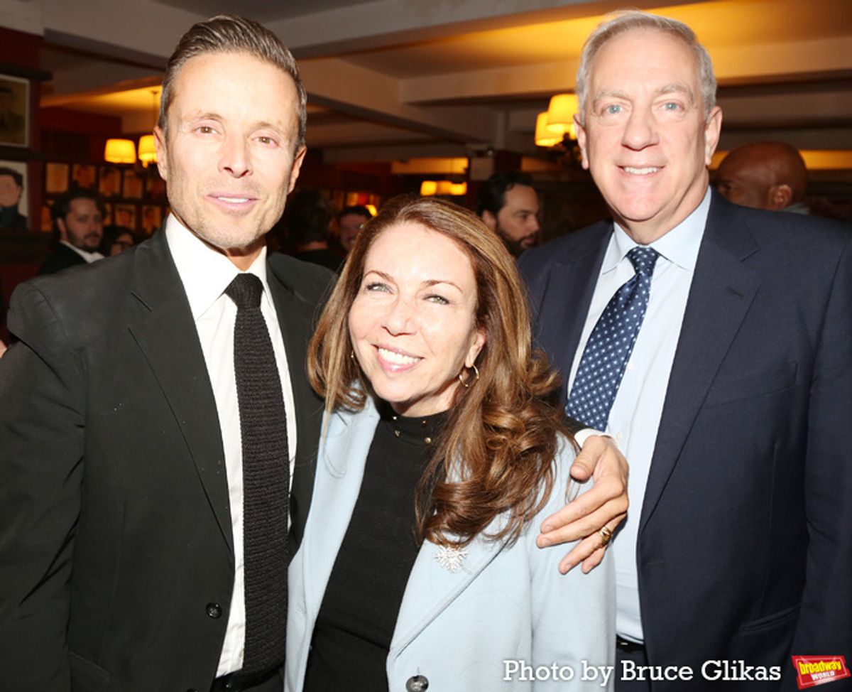 CAA Head of Theatre Joe Machota, Wendy Orshan and Jeff Wilson at 