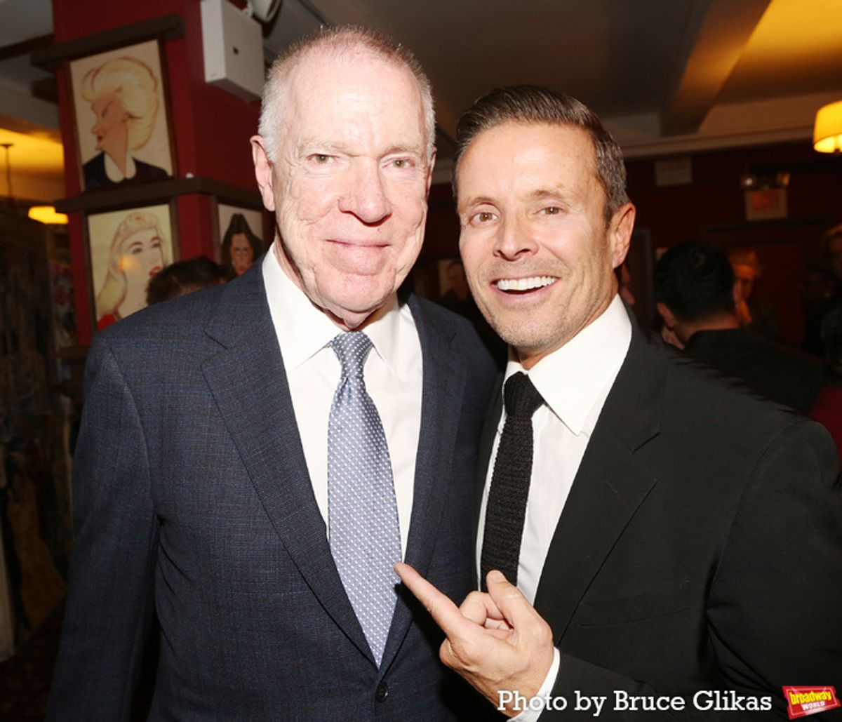 George Lane and CAA Head of Theatre Joe Machota at 