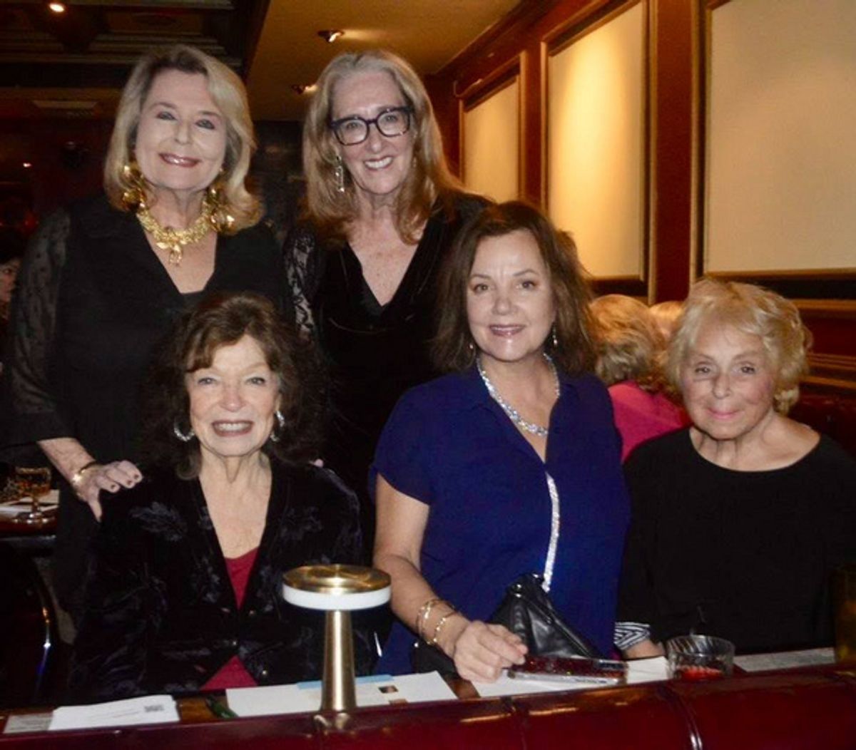 Judges Gretchen Cryer, Margaret Colin and Alyce Finell with Cheryl Benton and Randie Levine Miller at 
