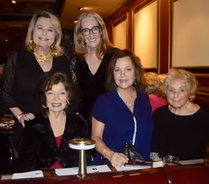 Judges Gretchen Cryer, Margaret Colin and Alyce Finell with Cheryl Benton and Randie  Photo