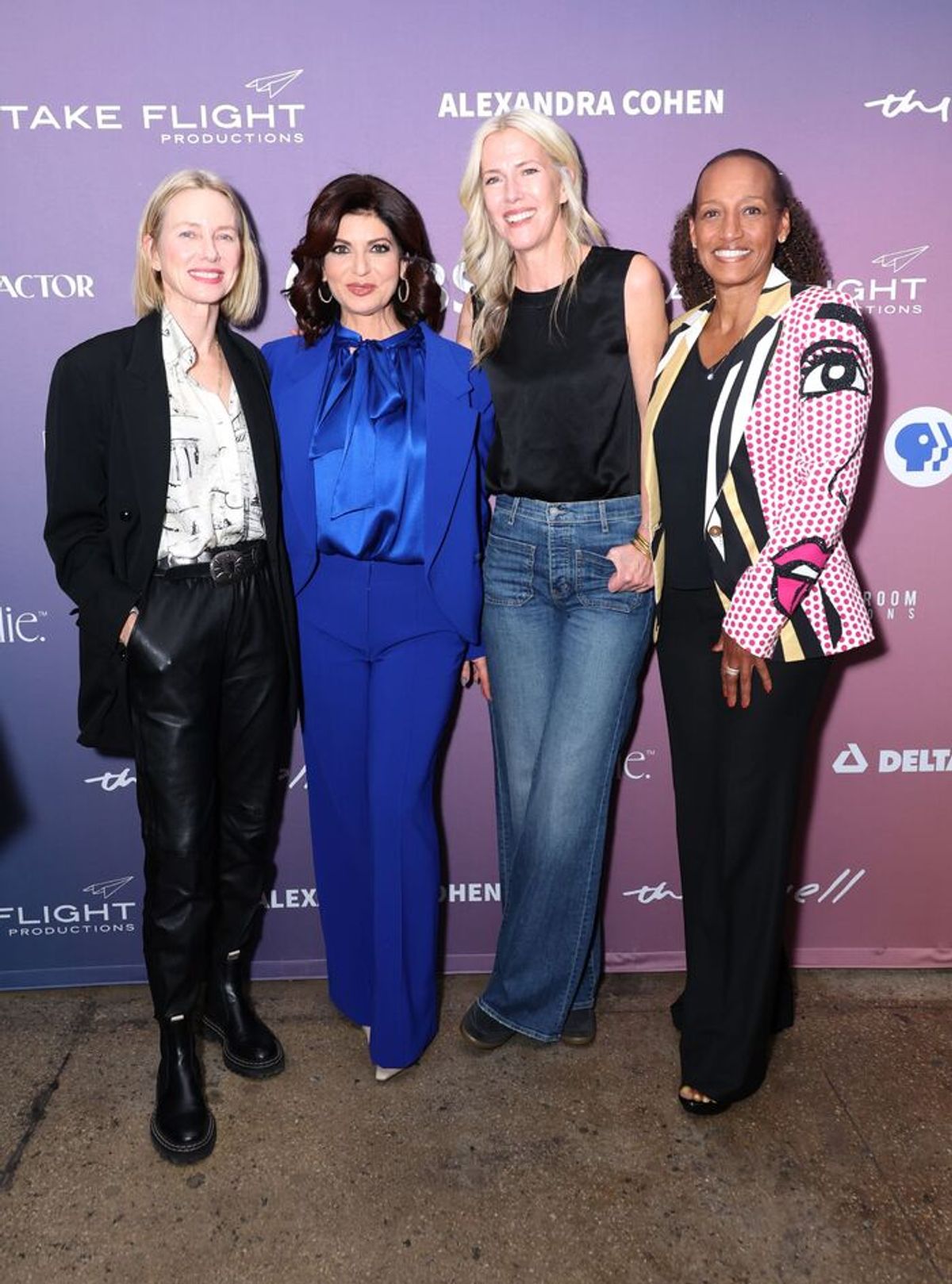 Naomi Watts, Tamsen Fadal, Alisa Volkman and Denise Pines at 