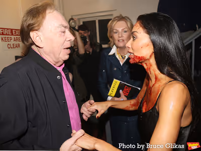 Andrew Lloyd Webber and Nicole Scherzinger
 Photo