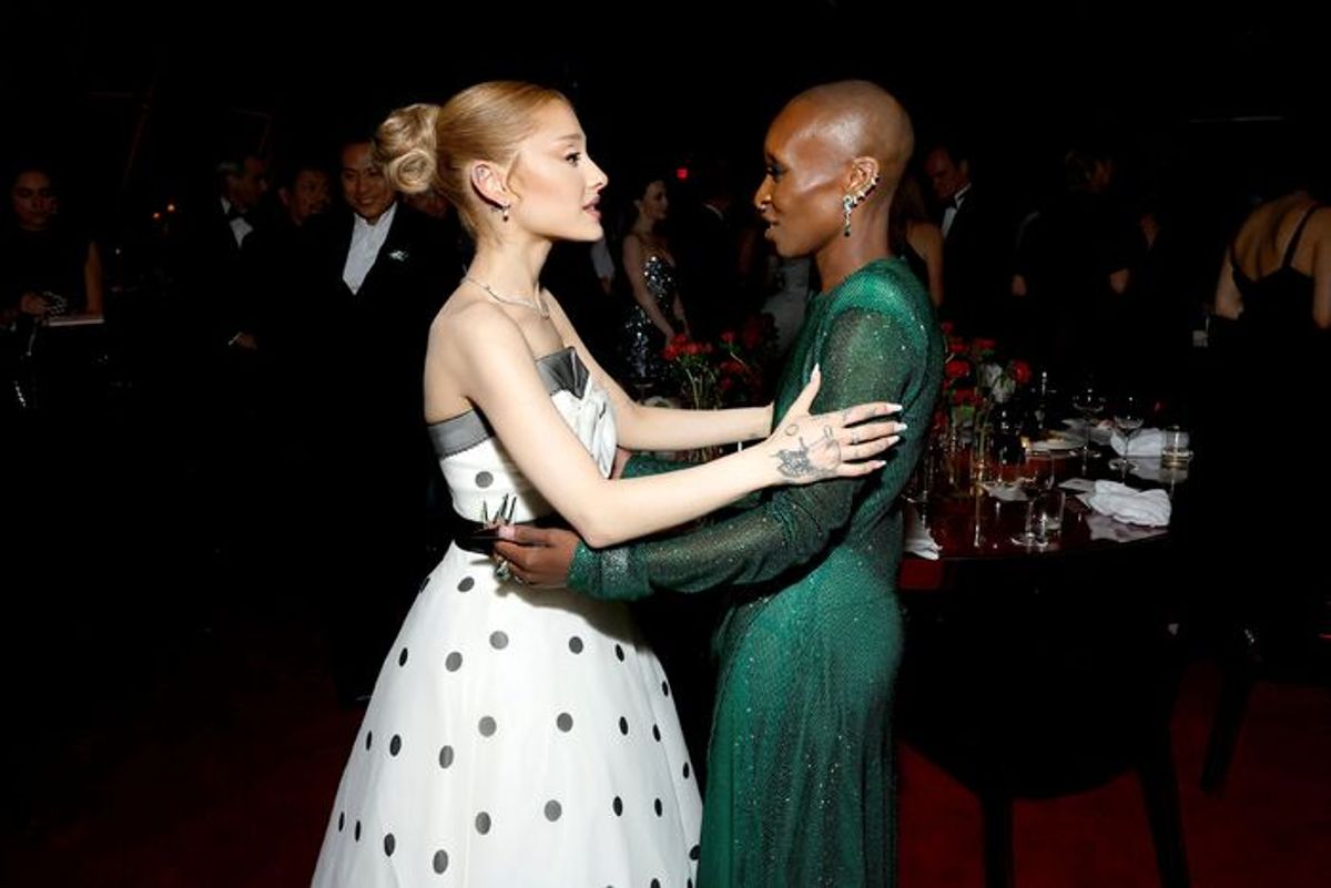 Ariana Grande and Cynthia Erivo at 