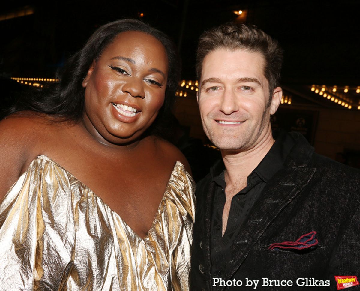 Alex Newell and Matthew Morrison at 