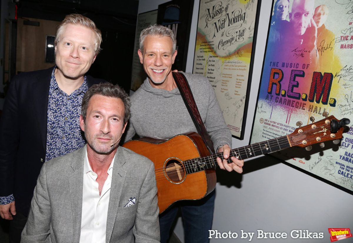 Anthony Rapp, Aaron Lazar and Adam Pascal at 