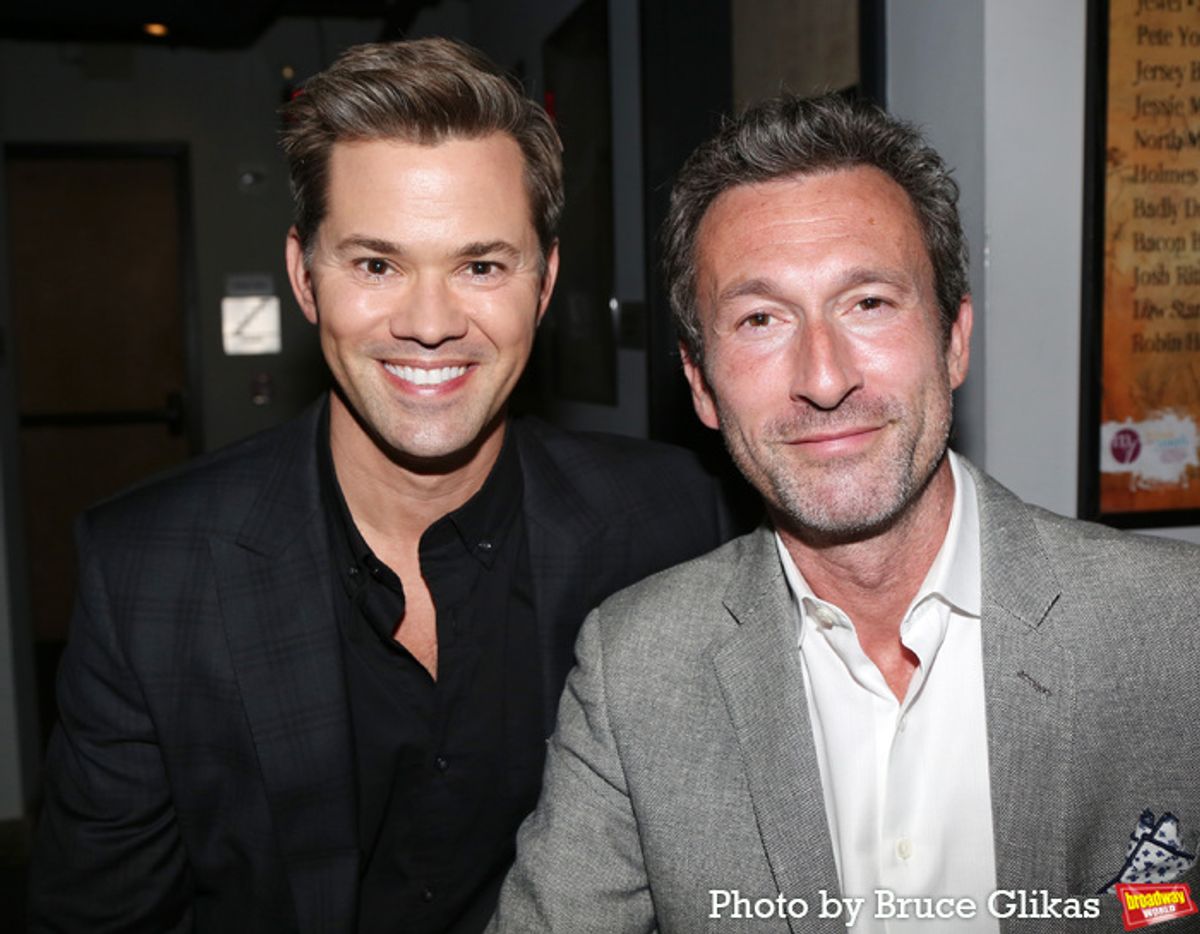 Andrew Rannells and Aaron Lazar at 