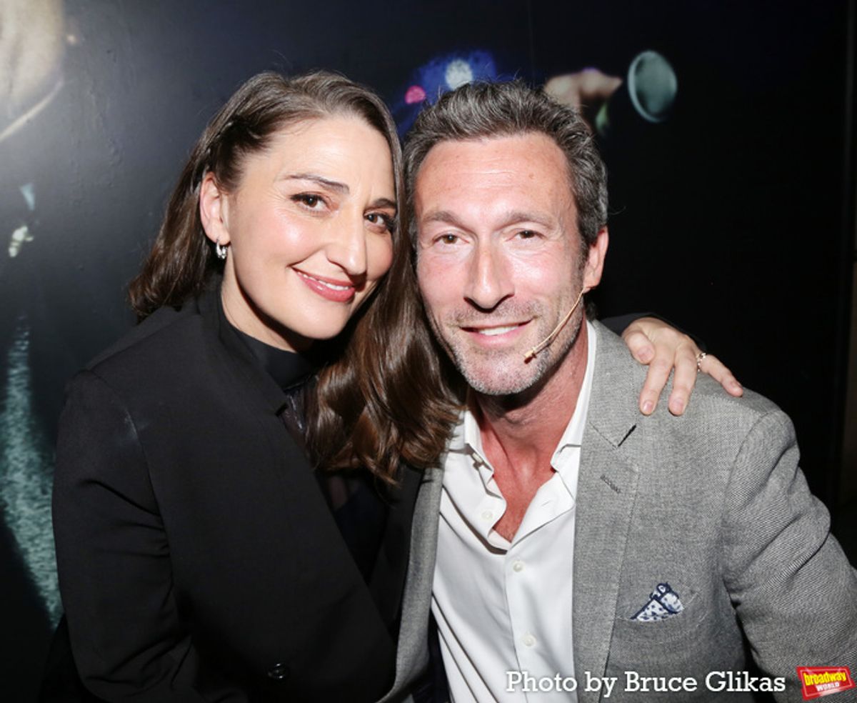 Sara Bareilles and Aaron Lazar at 
