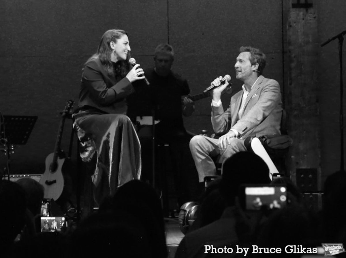 Sara Bareilles and Aaron Lazar at 