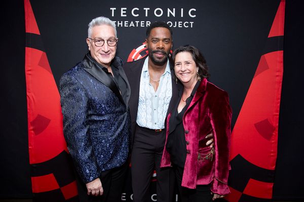 Moises Kaufman with Colman Domingo and Gigi Pritzker Photo