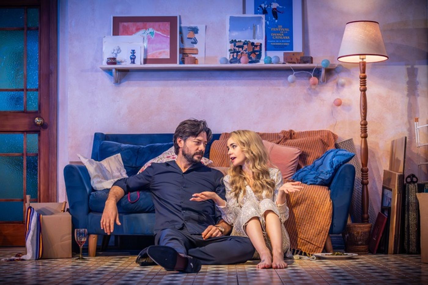 Photos: Lily Collins and Álvaro Morte in BARCELONA  Image