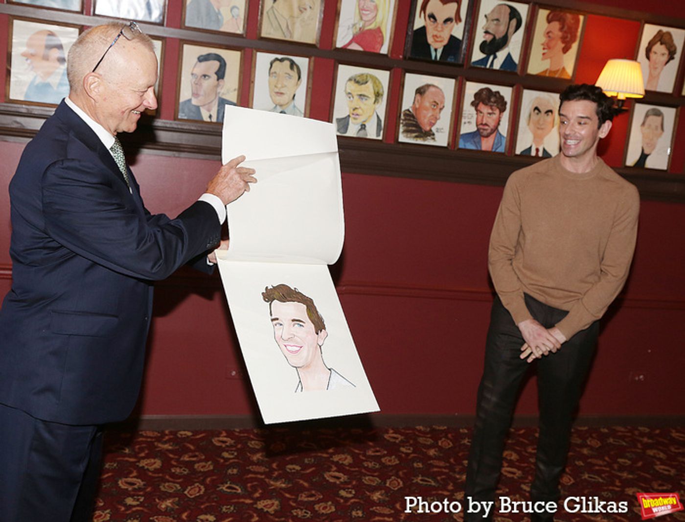 Photos: Michael Urie Unveils Sardi's Caricature Photos: Michael Urie Unveils Sardi's Caricature Image