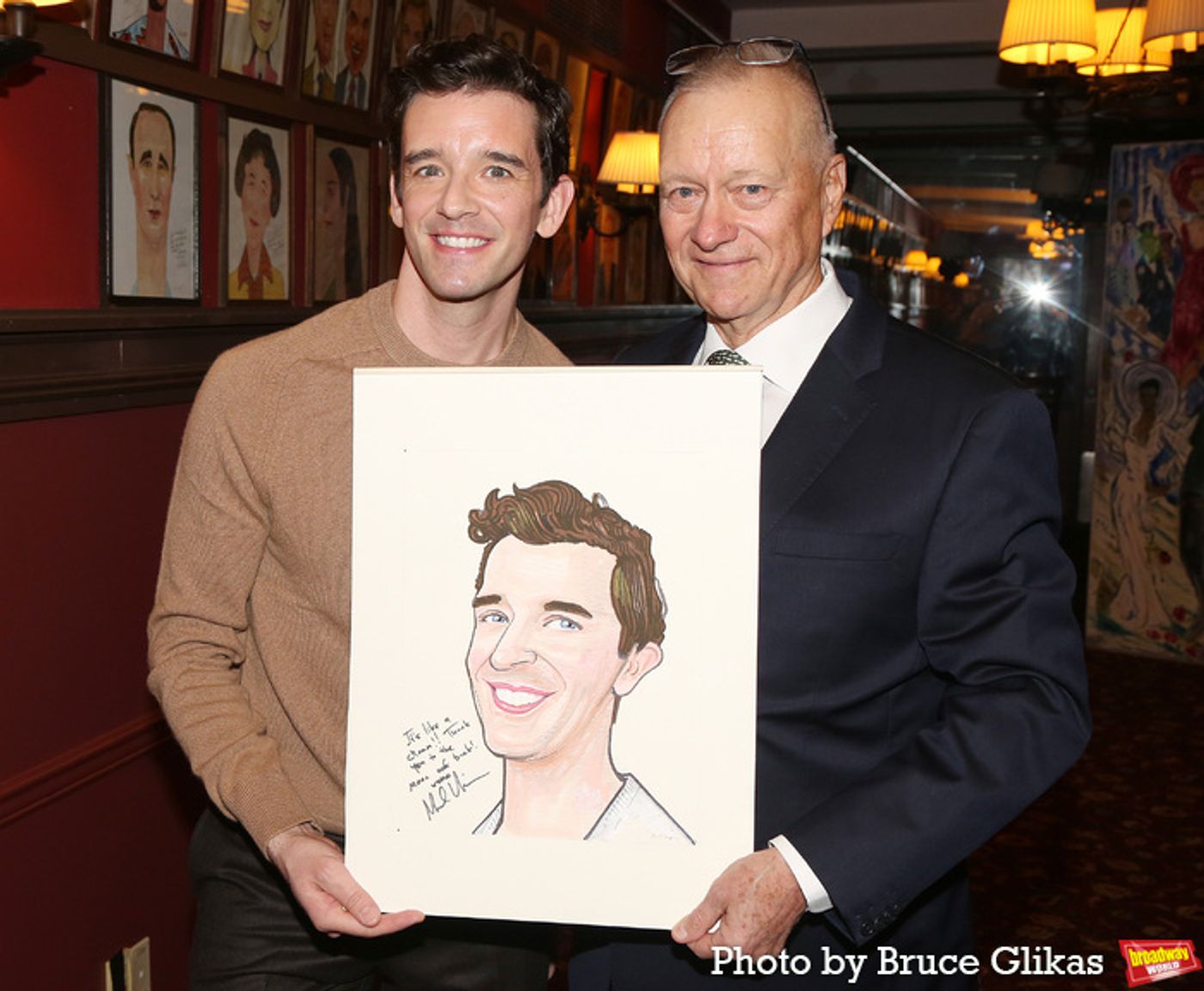 Photos: Michael Urie Unveils Sardi's Caricature Photos: Michael Urie Unveils Sardi's Caricature Image