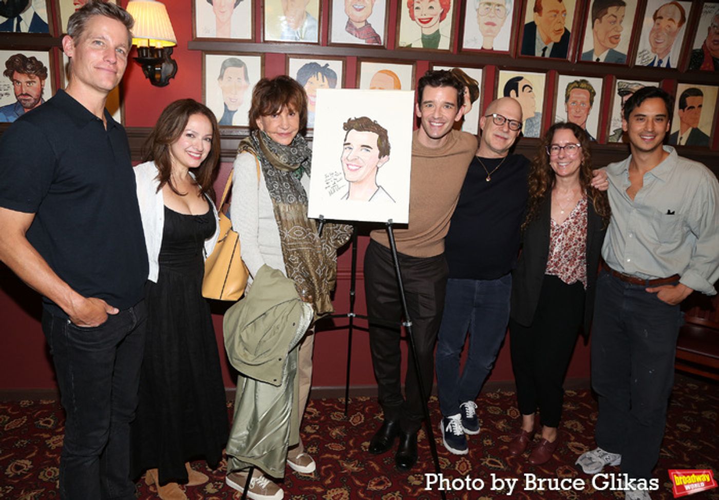 Photos: Michael Urie Unveils Sardi's Caricature Photos: Michael Urie Unveils Sardi's Caricature Image