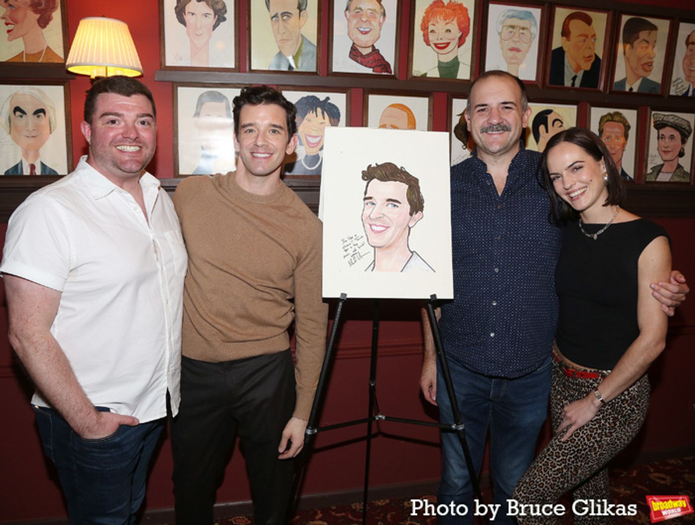 Photos: Michael Urie Unveils Sardi's Caricature Photos: Michael Urie Unveils Sardi's Caricature Image