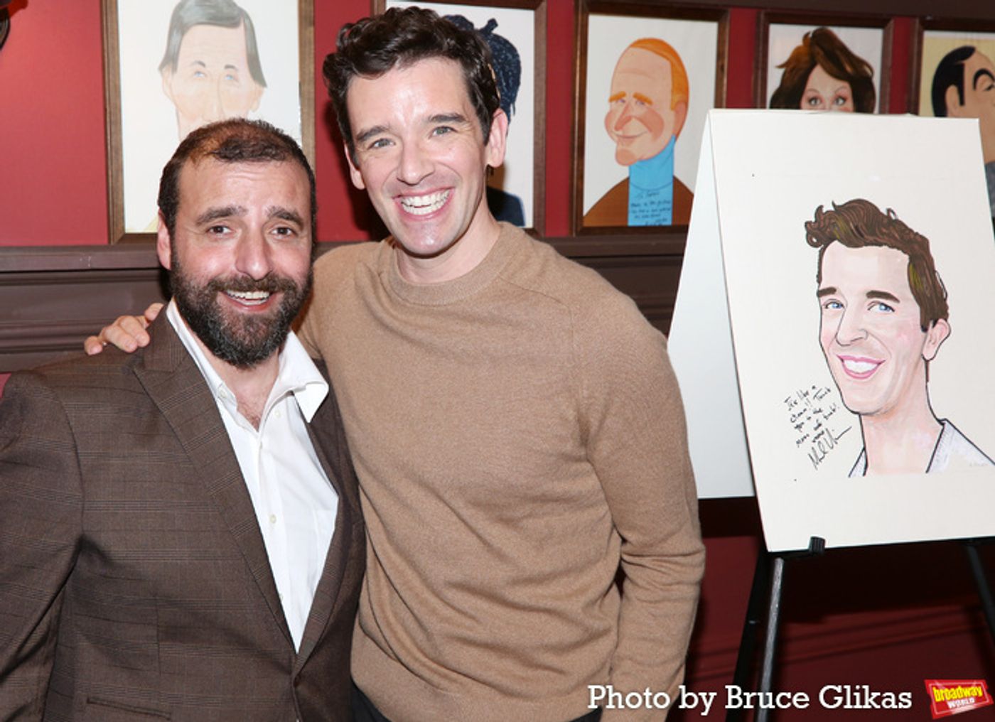 Photos: Michael Urie Unveils Sardi's Caricature Photos: Michael Urie Unveils Sardi's Caricature Image