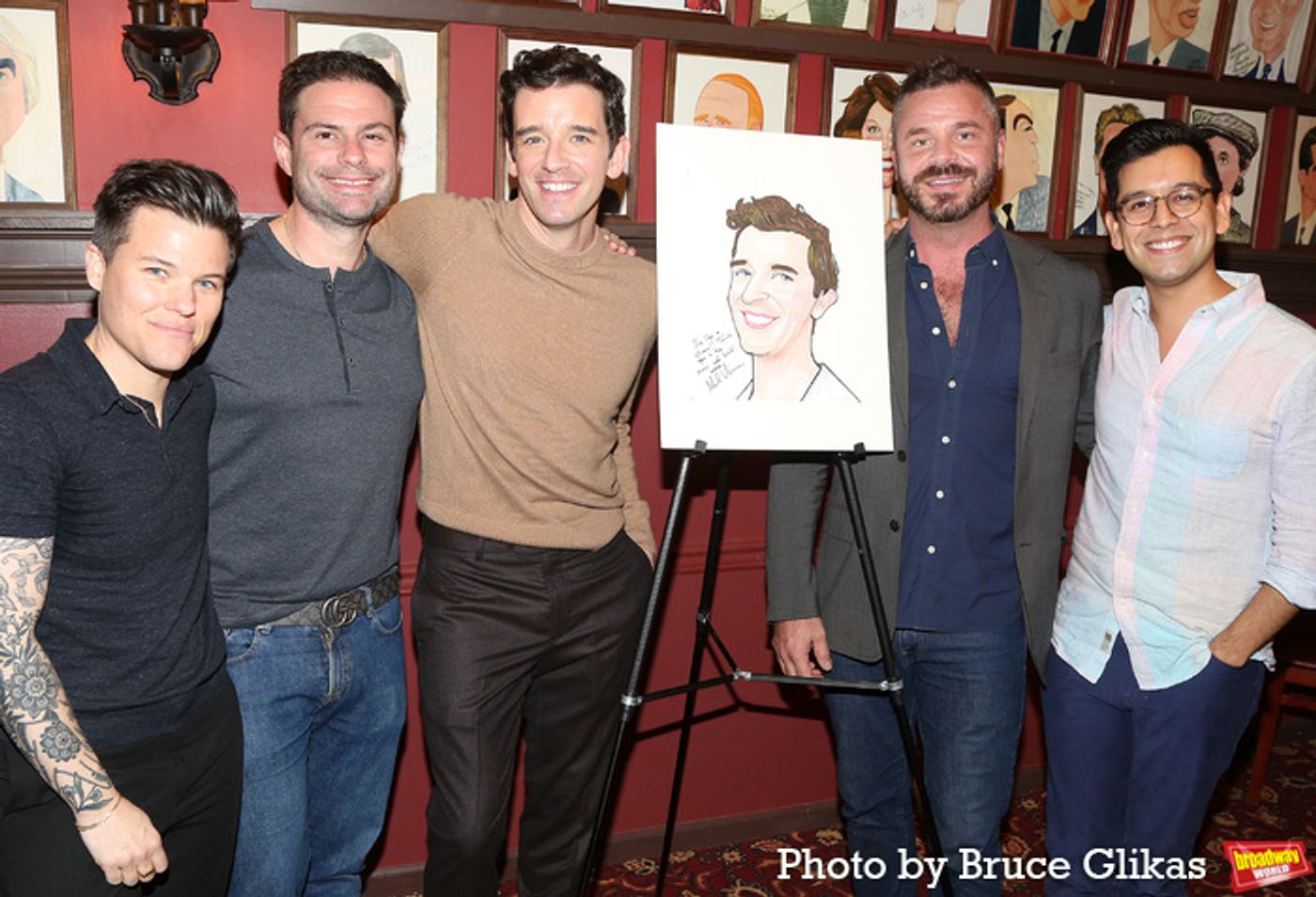 Photos: Michael Urie Unveils Sardi's Caricature Photos: Michael Urie Unveils Sardi's Caricature Image