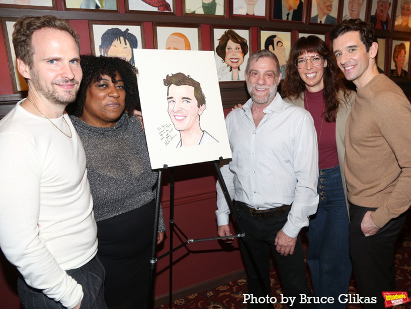 Photos: Michael Urie Unveils Sardi's Caricature Photos: Michael Urie Unveils Sardi's Caricature Image