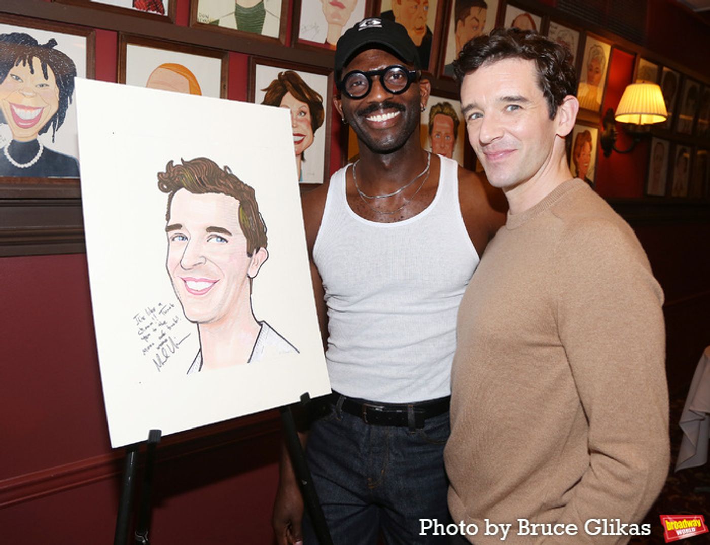 Photos: Michael Urie Unveils Sardi's Caricature Photos: Michael Urie Unveils Sardi's Caricature Image