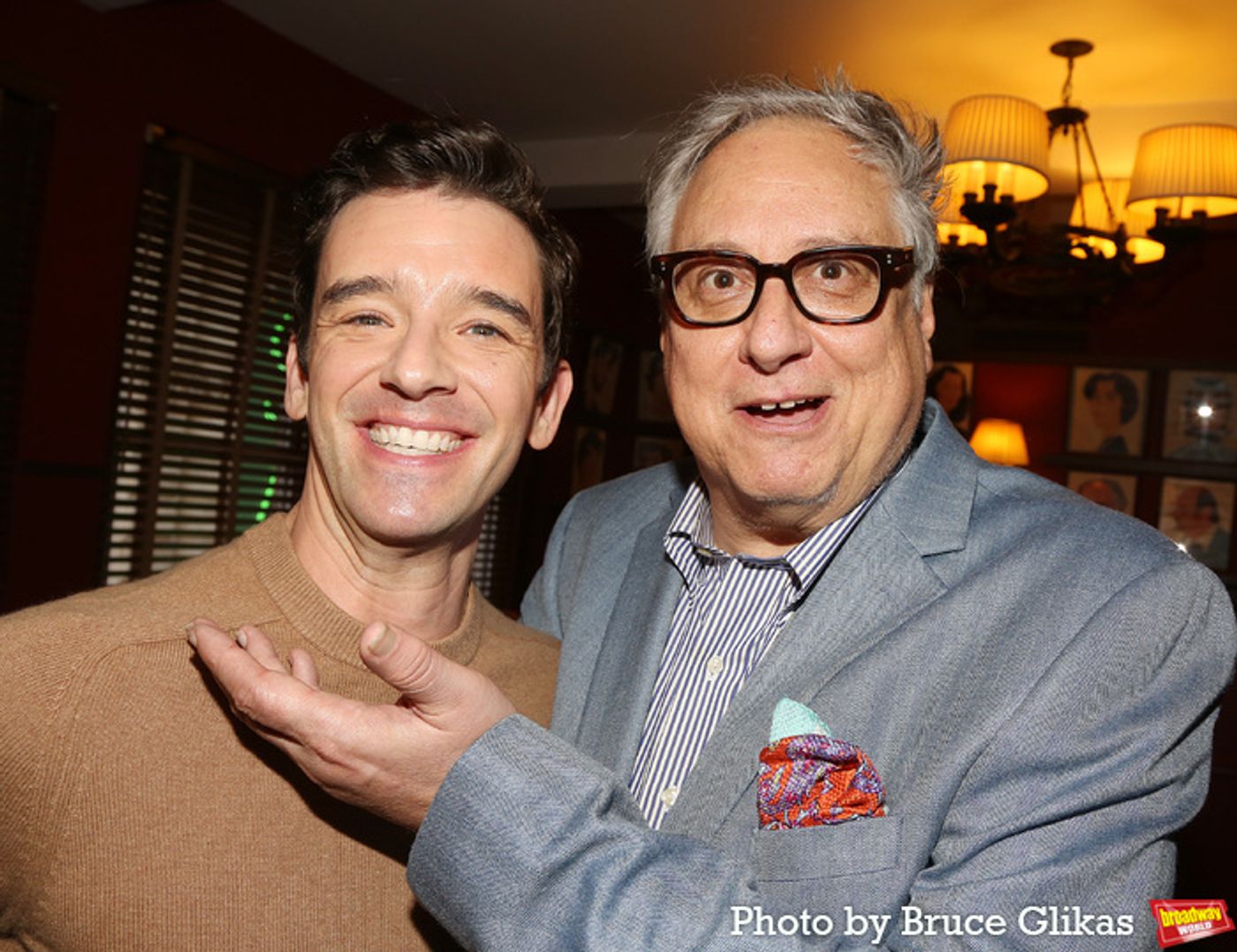Photos: Michael Urie Unveils Sardi's Caricature Photos: Michael Urie Unveils Sardi's Caricature Image