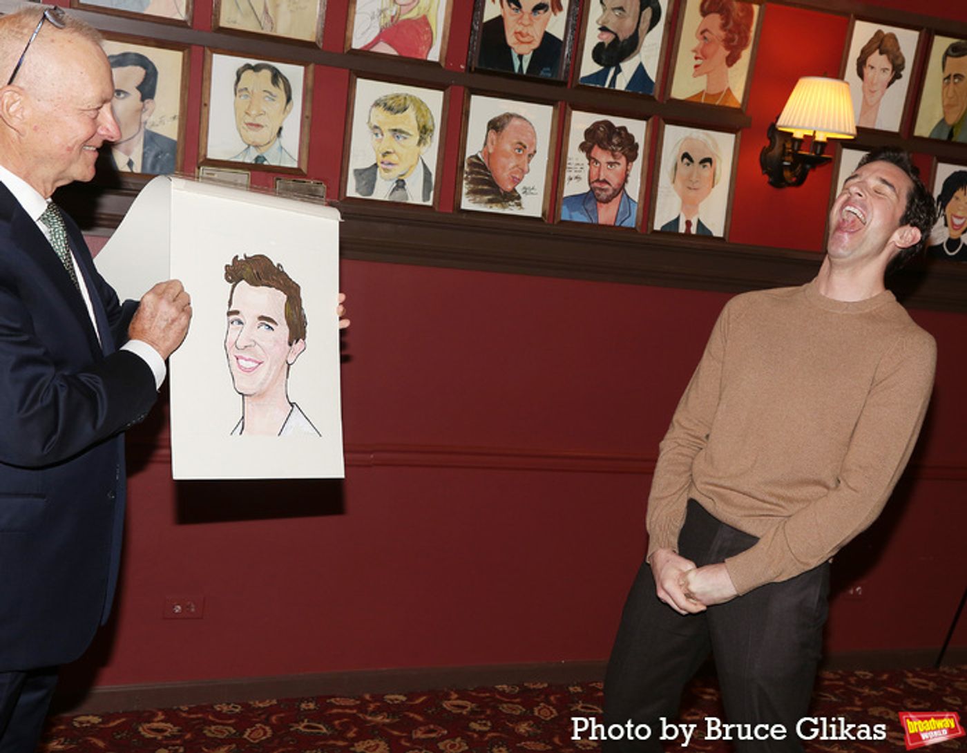 Photos: Michael Urie Unveils Sardi's Caricature Photos: Michael Urie Unveils Sardi's Caricature Image