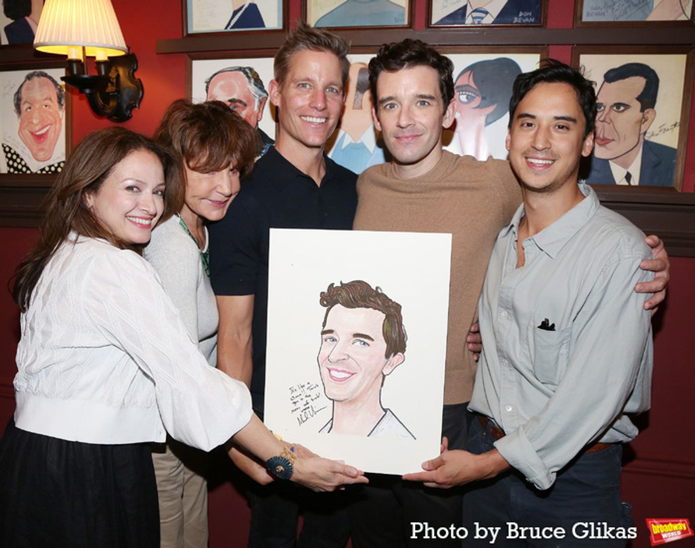 Photos: Michael Urie Unveils Sardi's Caricature Photos: Michael Urie Unveils Sardi's Caricature Image