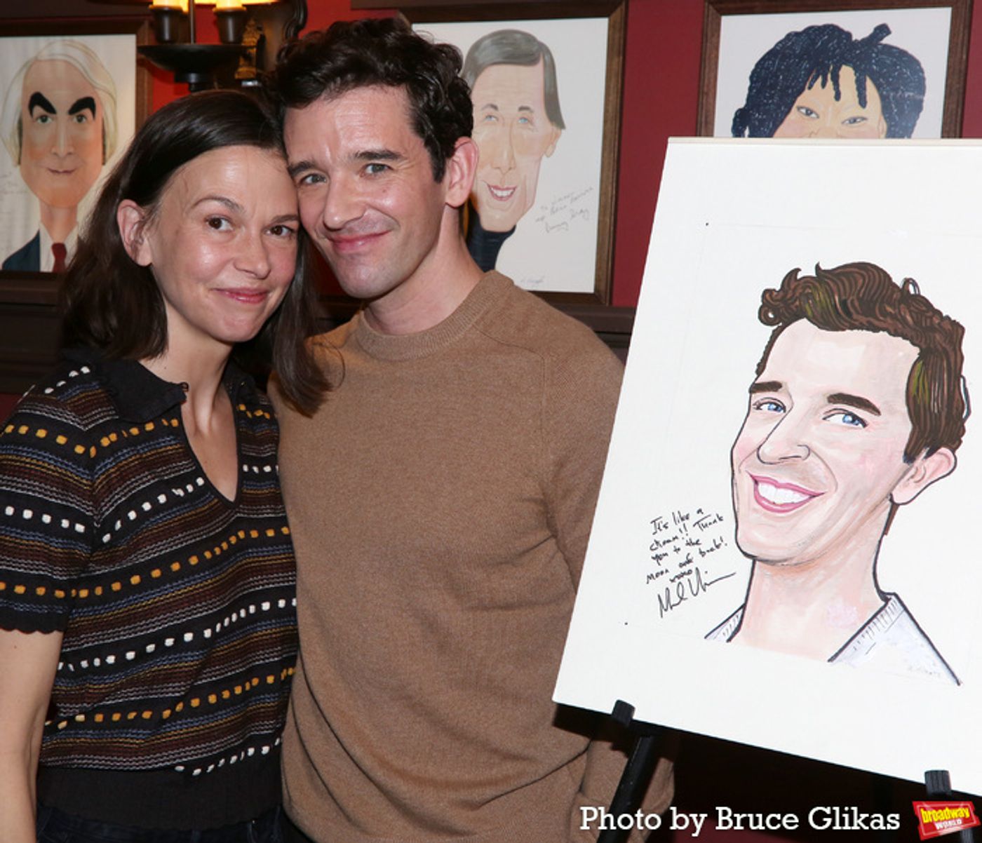 Photos: Michael Urie Unveils Sardi's Caricature Photos: Michael Urie Unveils Sardi's Caricature Image