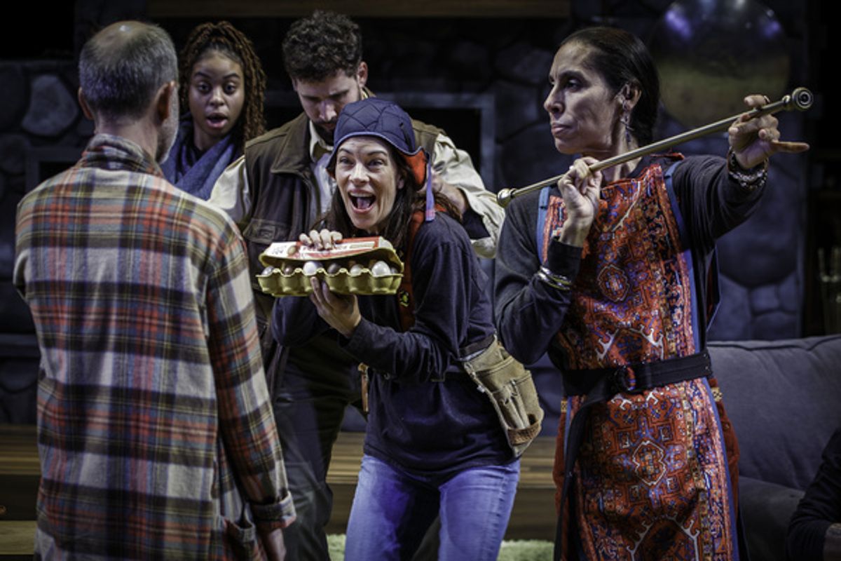 Russell Saylor in THE HOBBIT at Pittsburgh Public Theater. Photo by Maranie R. StaabRussell Saylor, Maya B. Fullard, Ryan Patrick Kearney, Amy B. Marsalis, and Shammen McCune in THE HOBBIT at Pittsbur at 