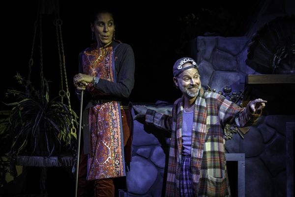 Shammen McCune and Russell Saylor in THE HOBBIT at Pittsburgh Public Theater. Photo b Photo