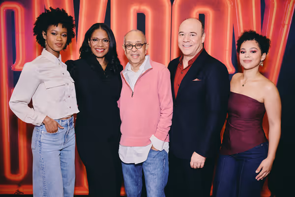 Joy Woods, Audra McDonald, George C. Wolfe, Danny Burstein, and Jordan Tyson Photo