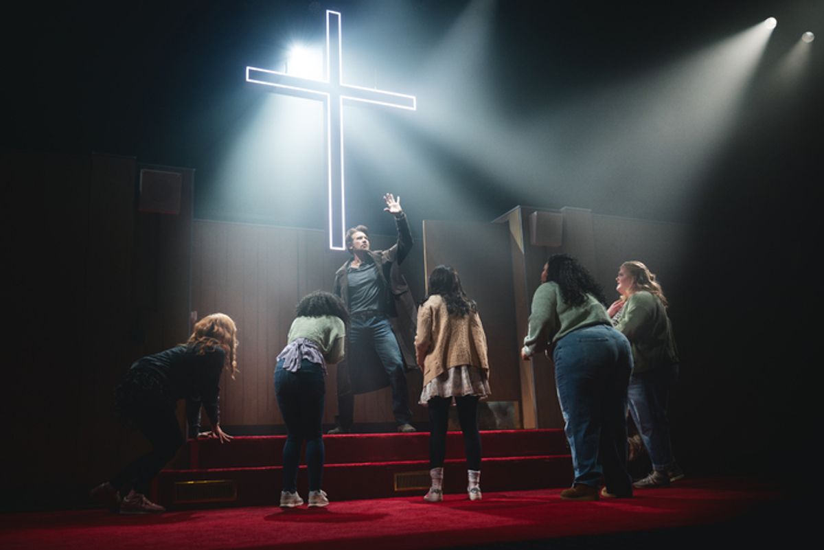Andy Karl and the cast of TEETH