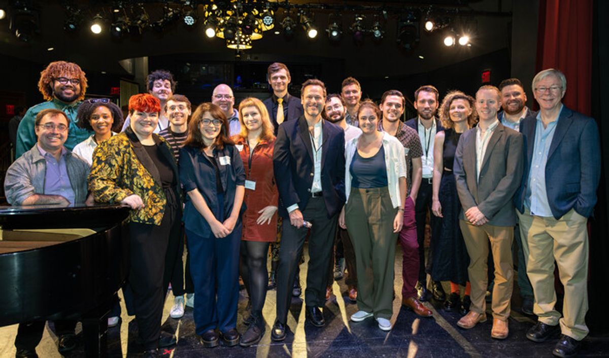 BMI Lehman Engel Workshop members and BMI’s Senior Director, Musical Theatre Patrick Cook  at 
