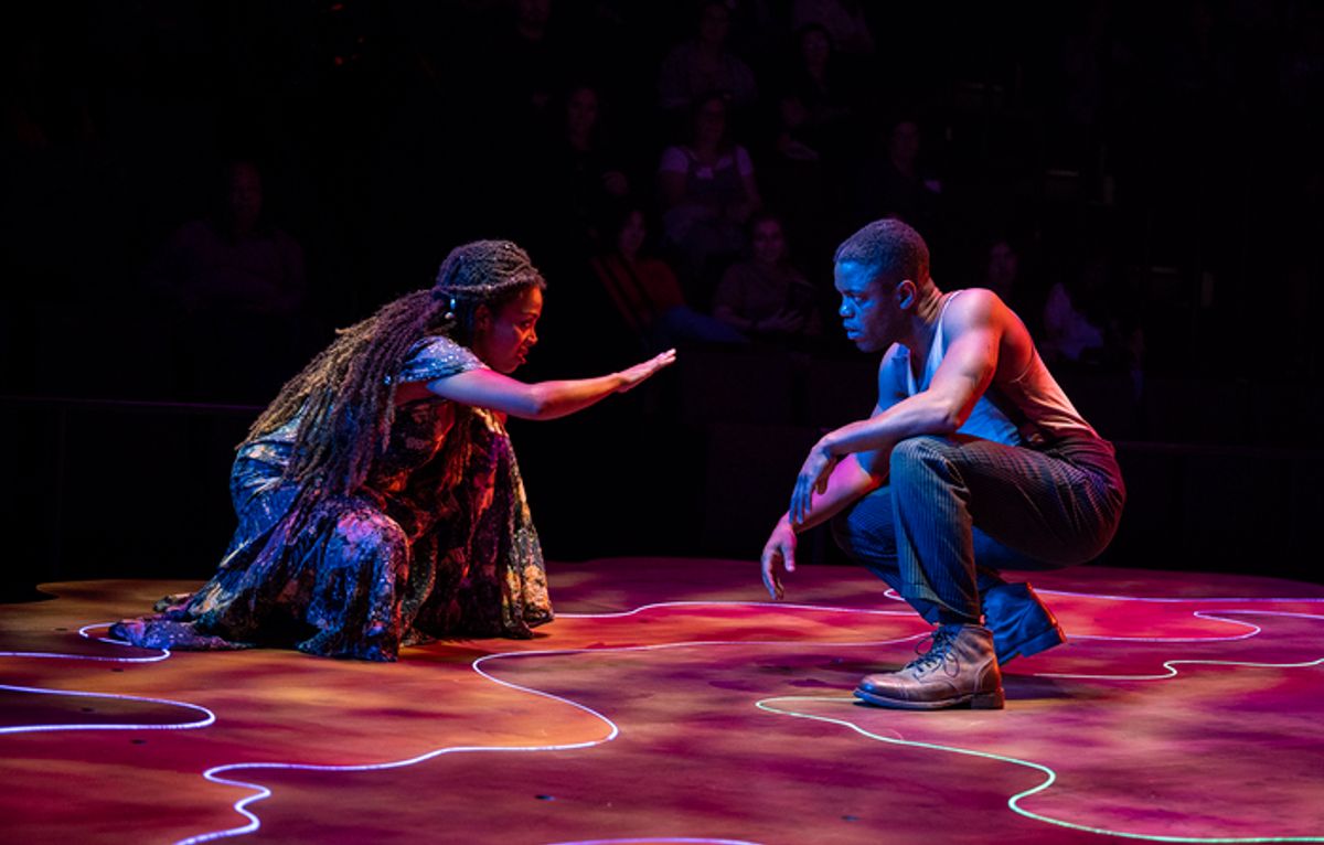 Jon Michael Hill and Brittany Bradford at 