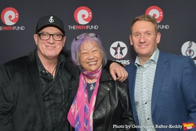 Donnie Kehr, May Pang and Peter Bradley Jnr. Photo