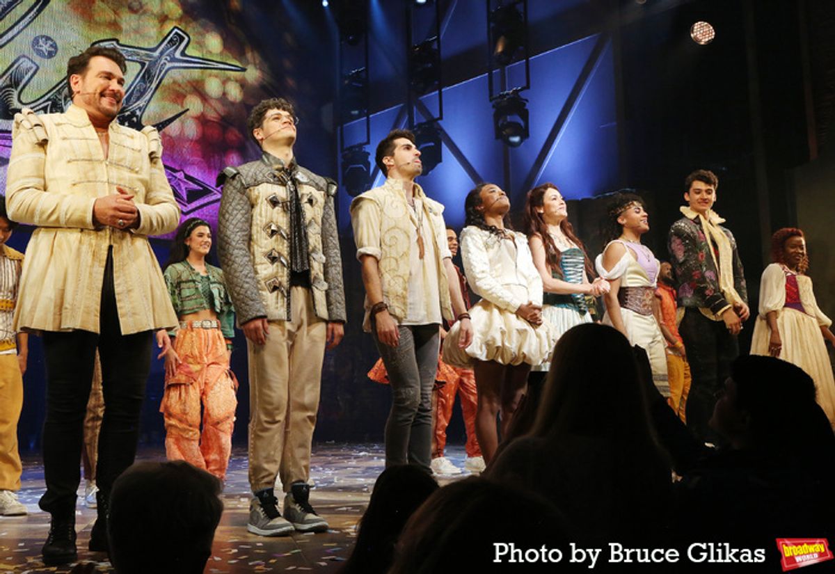 Paulo Szot, Charli D’Amelio, Makai Hernandez, Daniel Assetta, Maya Boyd, Alison Luff, Michael Ivan Carrier, Liam Pearce and Jeanette Bayardelle at 