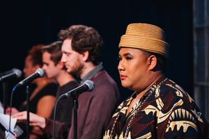 Taylor Mendez, Jackson Janowicz, Dean Linnard, and Roger Q. Mason Photo