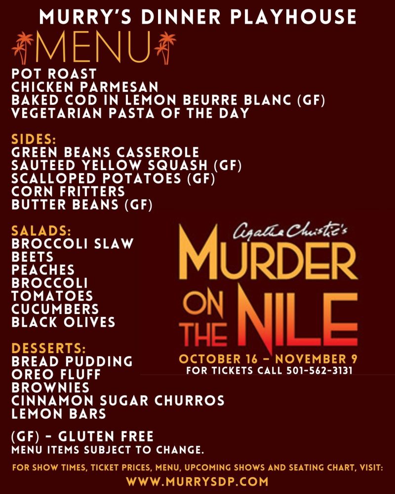 Review: AGATHA CHRISTIE'S MURDER ON THE NILE at Murry's Dinner Playhouse Review: AGATHA CHRISTIE'S MURDER ON THE NILE at Murry's Dinner Playhouse Image