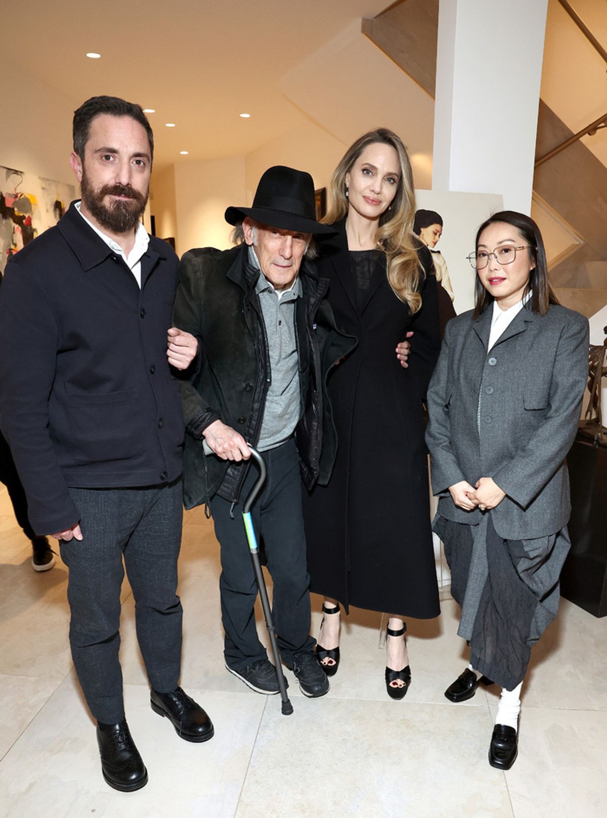 Pablo Larraín, Edward Lachman, Angelina Jolie and Lulu Wang  at 