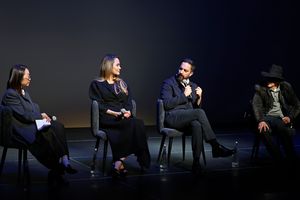 Lulu Wang, Angelina Jolie, Pablo Larraín and Edward Lachman @ BroadwayWorld Lulu Wang, Angelina Jolie, Pablo Larraín and Edward Lachman Photo