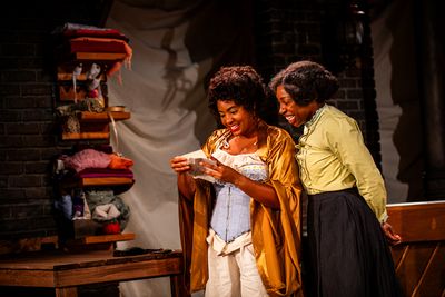 Jessica Johnson (Mayme) and Brandi Porter (Esther)  Photo