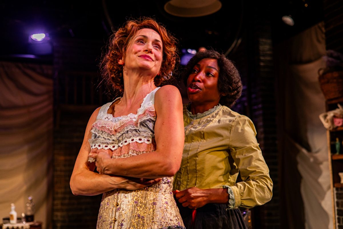 Julianna Zinkel (Mrs. Van Buren) and Brandi Porter (Esther)  at 