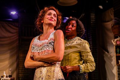 Julianna Zinkel (Mrs. Van Buren) and Brandi Porter (Esther)  Photo
