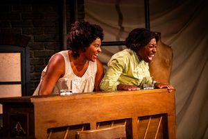 Jessica Johnson (Mayme) and Brandi Porter (Esther) Photo