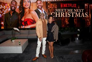 Rusty Cundieff and Christina Milian @ BroadwayWorld Rusty Cundieff and Christina Milian Photo