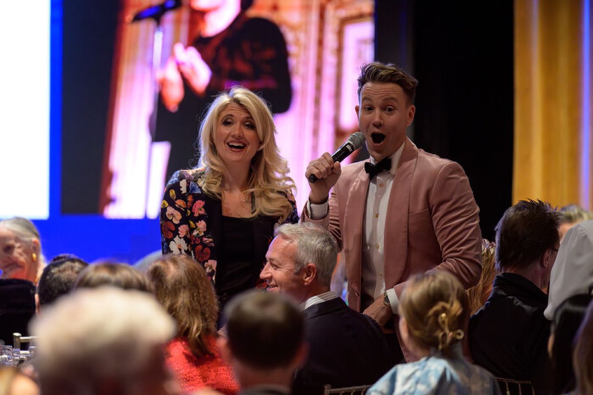 Scarlett Strallen, Christopher J. Hanke at 