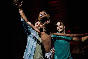 Ethan Crystal, Golem, and Garrett Poladian  Photo
