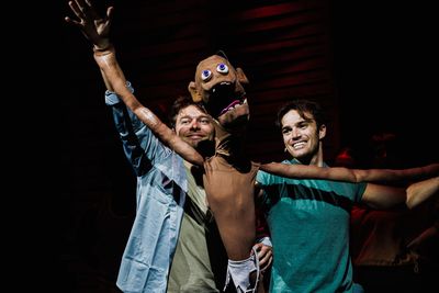 Ethan Crystal, Golem, and Garrett Poladian  Photo